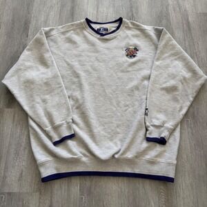 Vintage Starter NFL Super Bowl XXXI Sweatshirt Men XXL Grey Textured 90s Sport